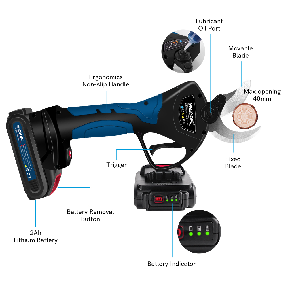 Electric Pruning Shears 40MM S - Power Tools Electrical 评论和价格