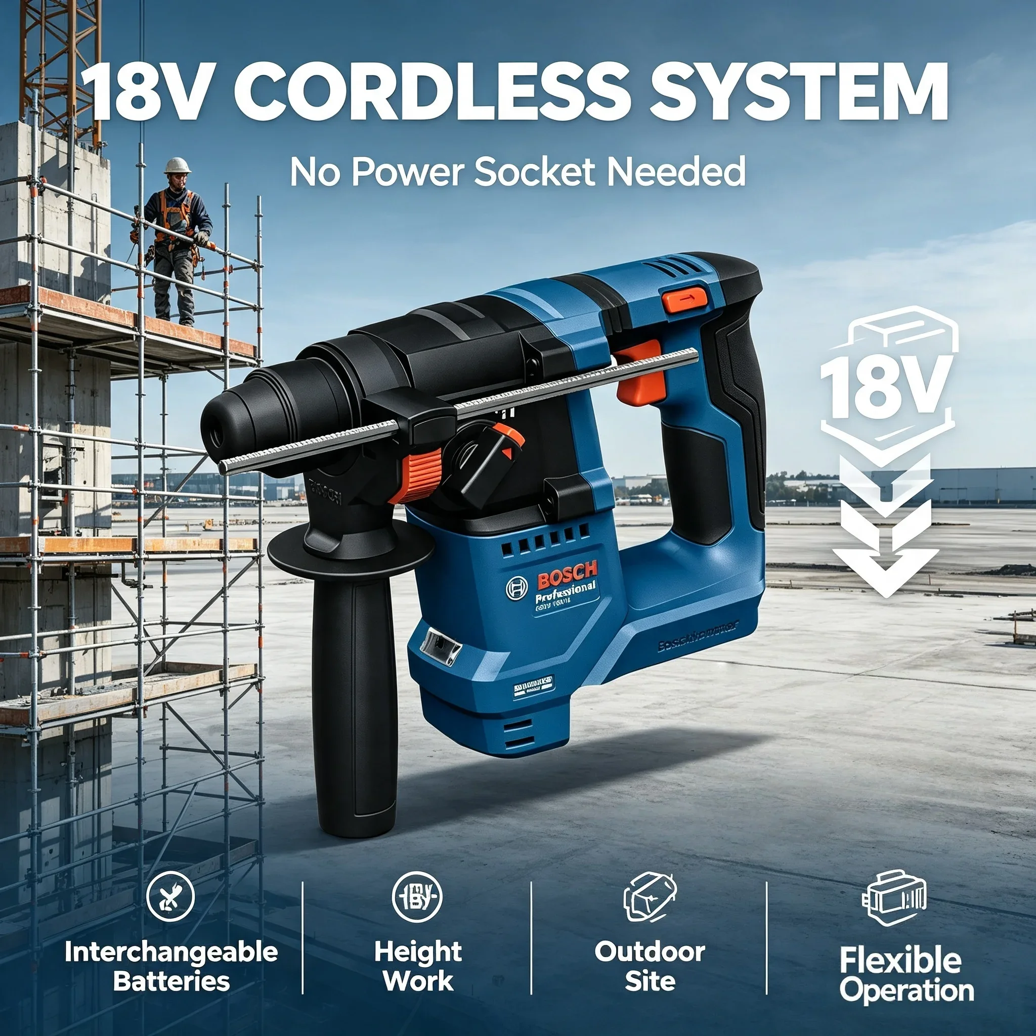 Bosch GBH 18V-18 18V Brushless - Power Tools Professional 评论和价格